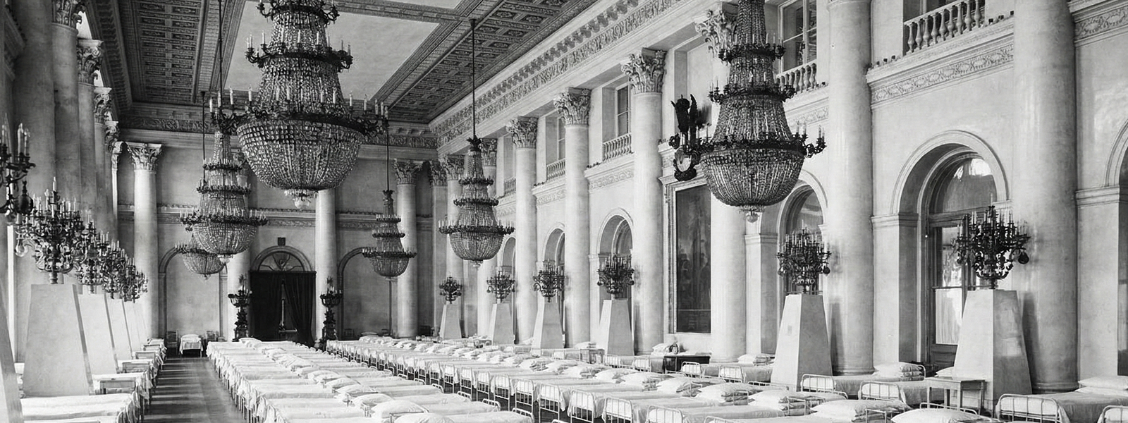 Госпиталь в подвалах Эрмитажа в годы блокады: койки для ослабевших сотрудников и медицинская помощь