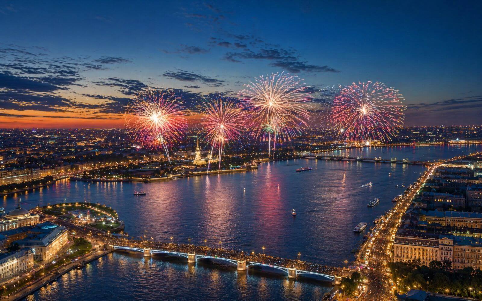 Салют на 9 мая в Петербурге