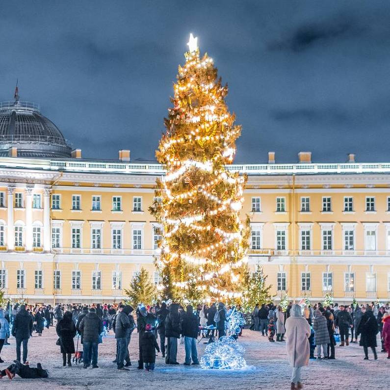 Новогодняя ёлка на Дворцовой площади