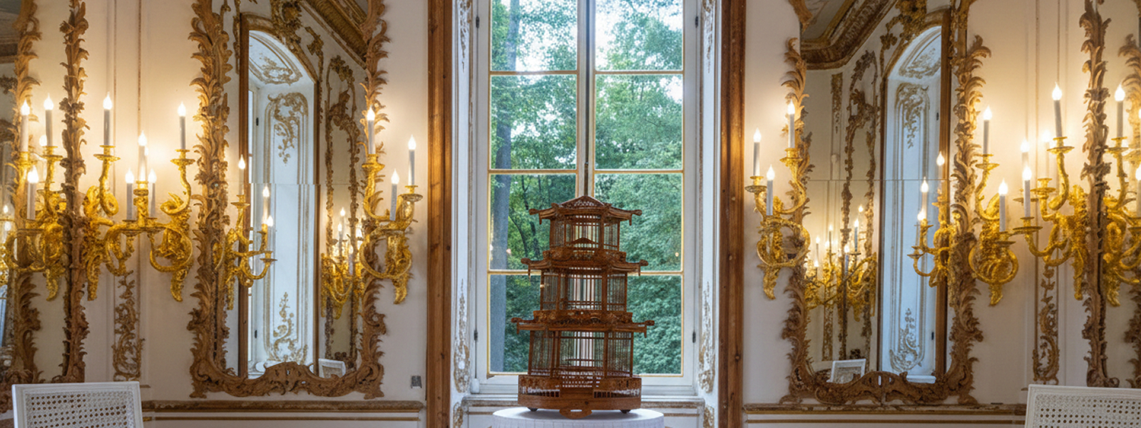 Зал Эрмитажа в Пушкине: парадный интерьер павильона Эрмитаж в Царском Селе, исторический зал для приёмов