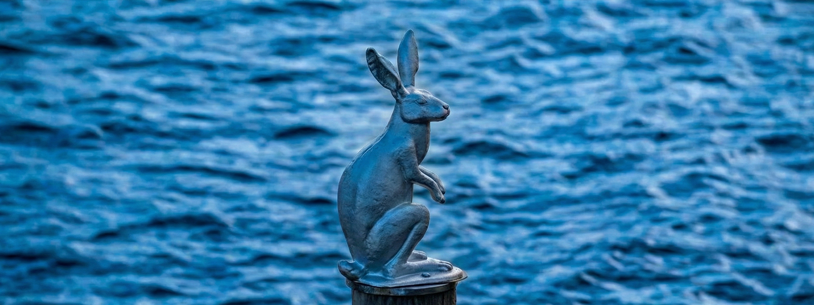 Заяц Арсений у Иоанновского моста: фигурка зайца на свае, символ удачи в Петропавловской крепости