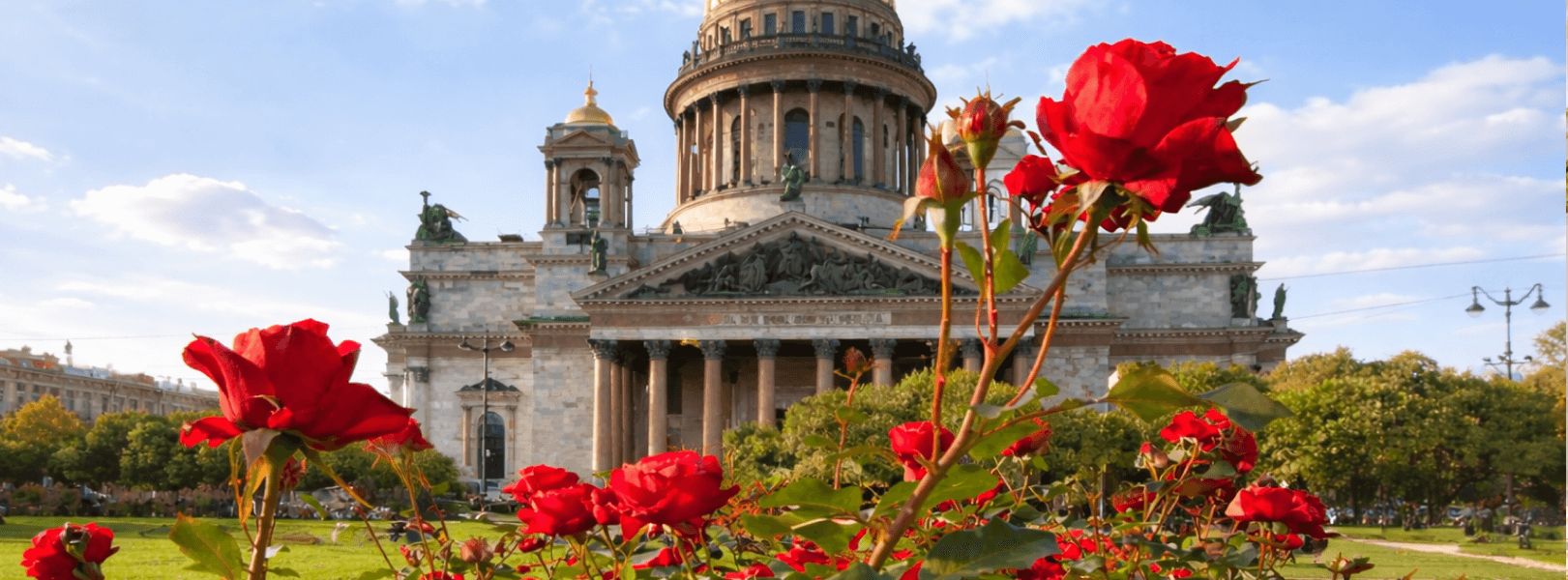 Весенняя экскурсия по Санкт-Петербургу 8 марта: вид на Исаакиевский собор