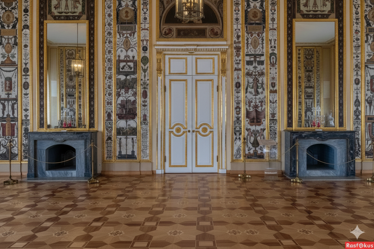 Арабесковая гостиная Строгановского дворца: декоративный интерьер и росписи