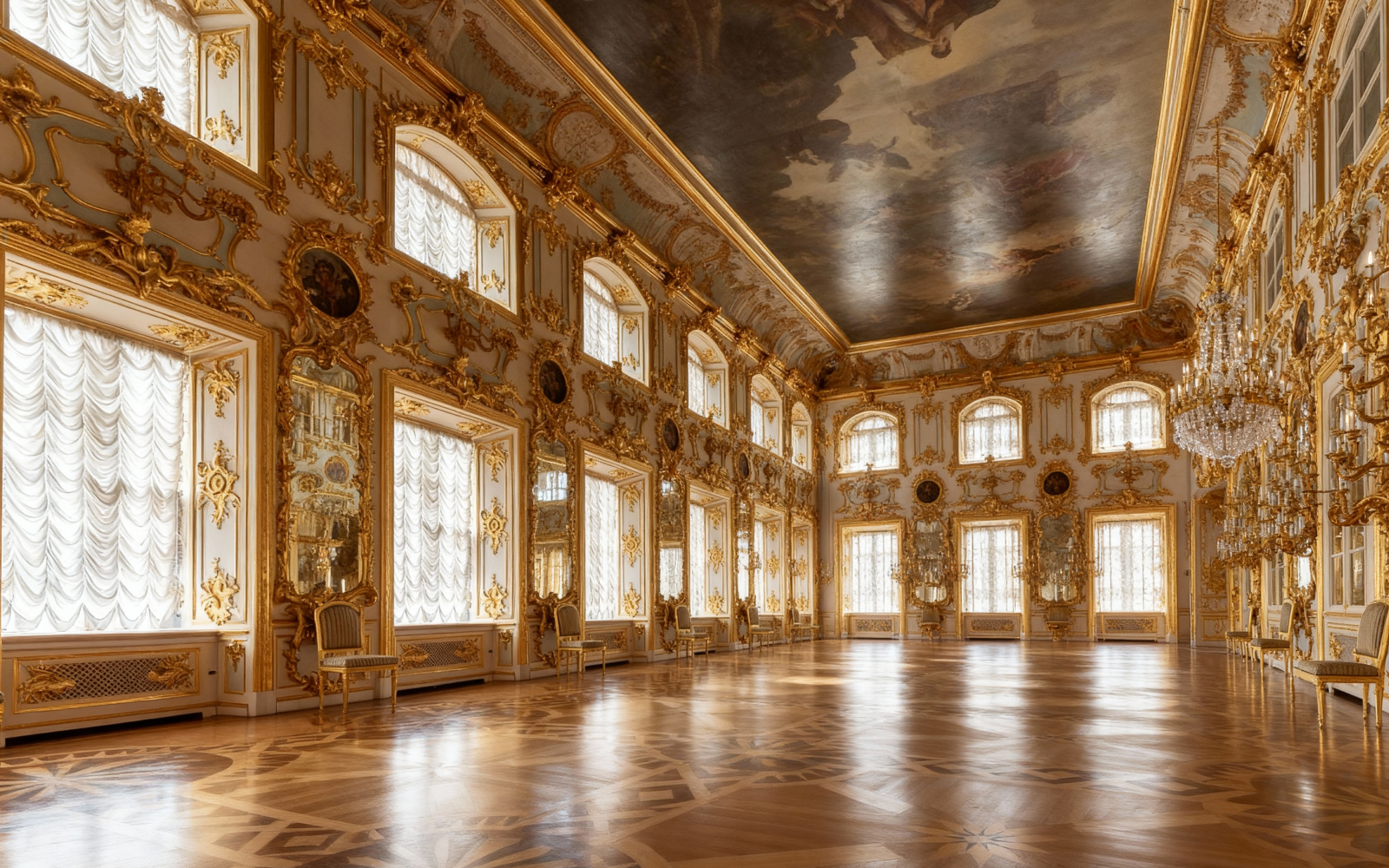 Танцевальный зал Большого Петергофского дворца