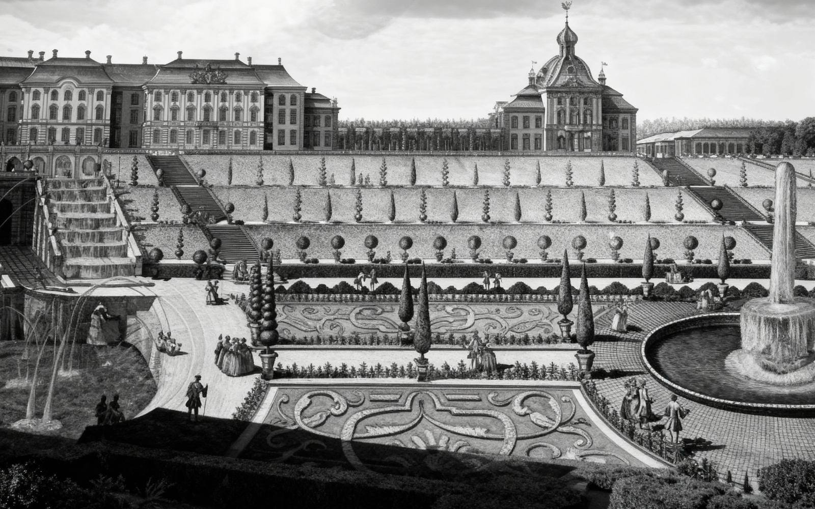 Ранний облик Петергофского дворца в начале XVIII века