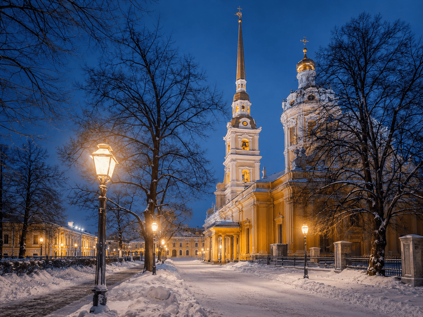 Зимняя обзорная экскурсия по Петербургу с Петропавловской крепостью