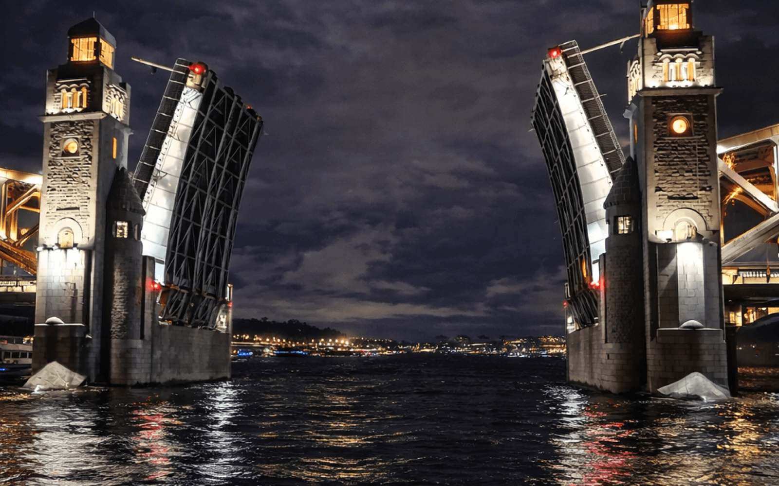 Разводные мосты Санкт-Петербурга с экскурсионного маршрута