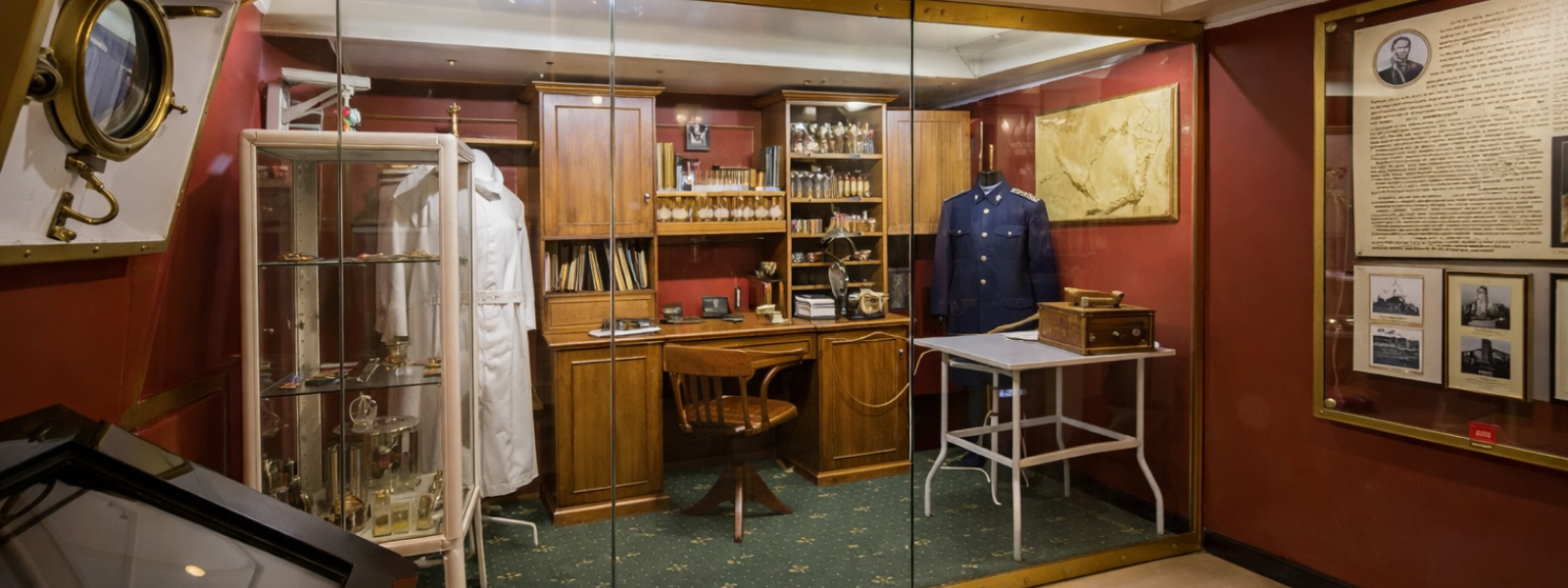 Зал истории военно-морской медицины на крейсере «Аврора»: реконструкция медицинских помещений и экспонаты