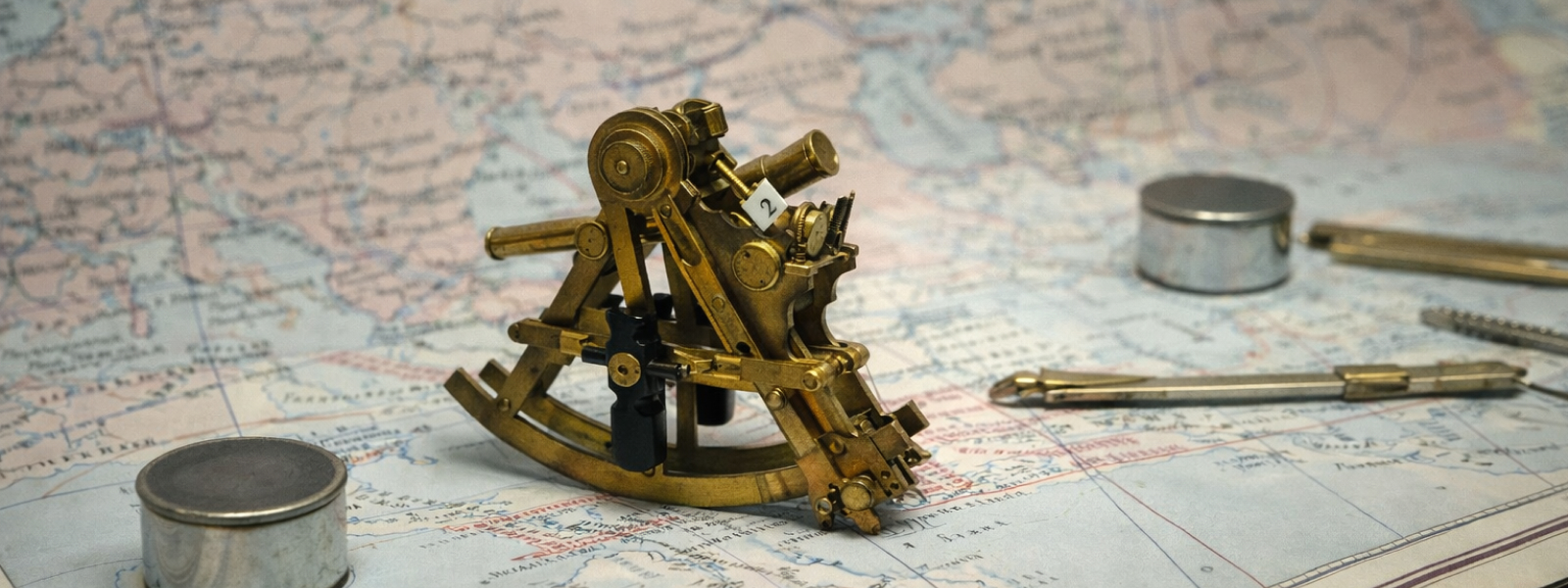 Секстант в музее крейсера «Аврора»: навигационный прибор моряков начала XX века
