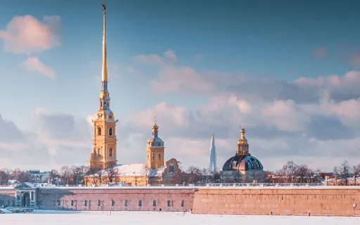 Петропавловская Крепость зимой