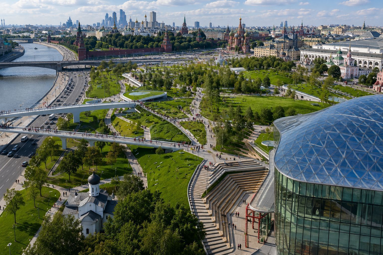 Zagreb Park in Moscow