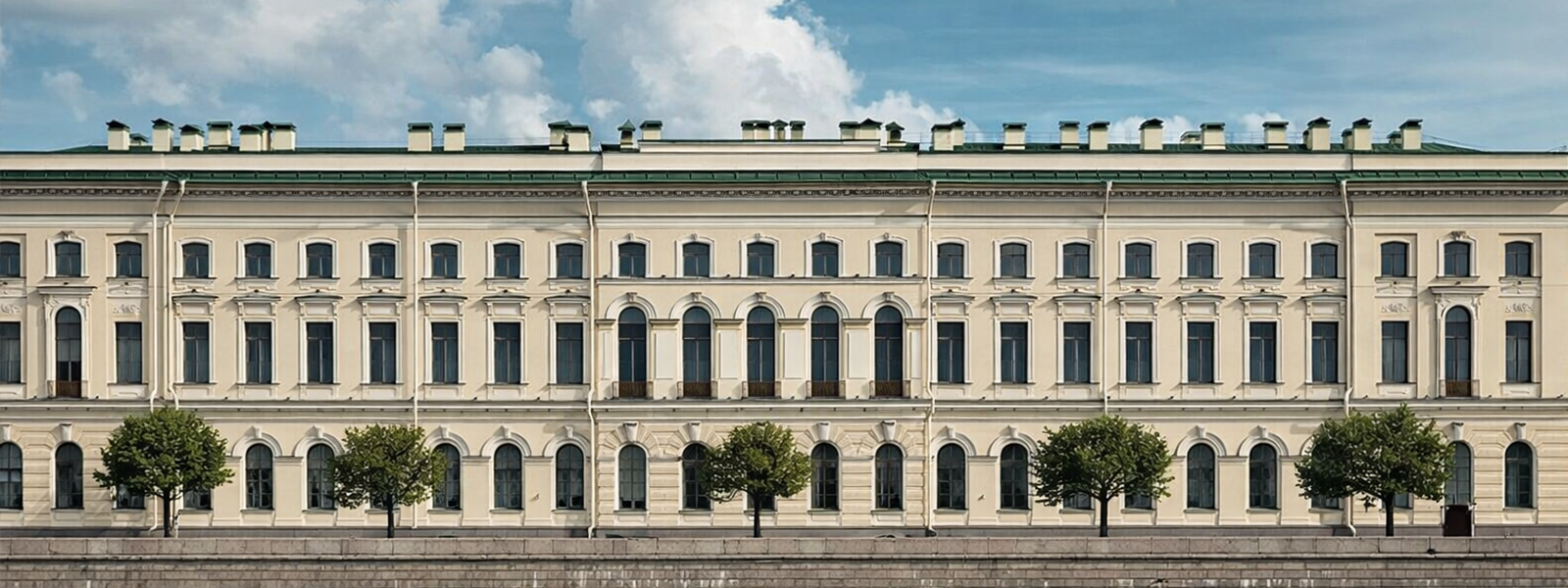 Вид на Старый эрмитаж