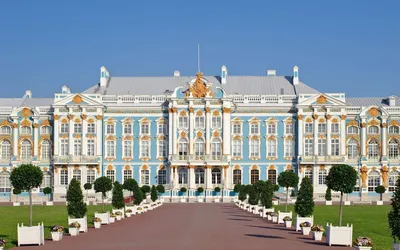 Пушкин, Екатерининиский дворец (Янтарная комната)