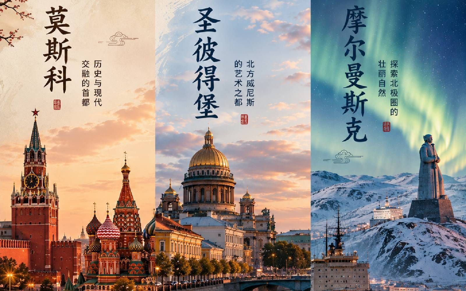 俄罗斯经典与北极9日之旅｜莫斯科 · 圣彼得堡 · 摩尔曼斯克